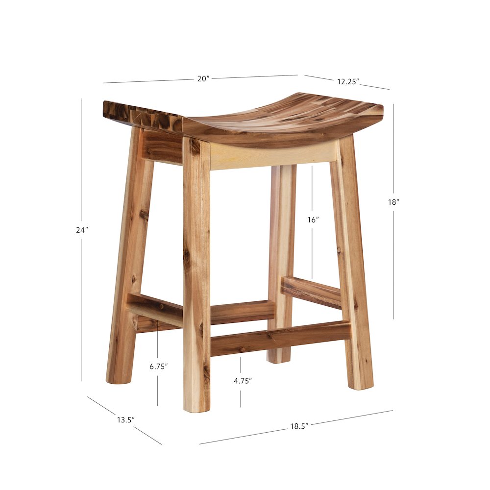 Dale Saddle Counter Stool. Picture 10