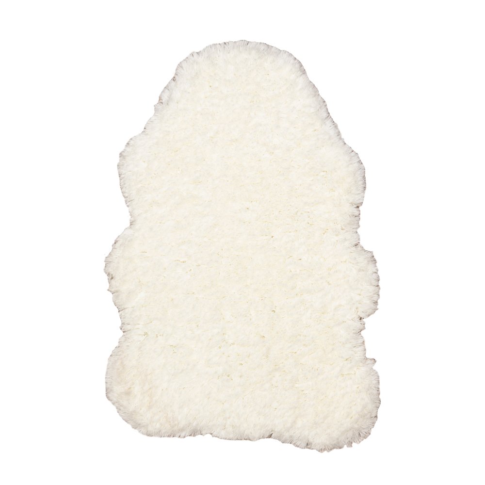 Faux Lamb Skin Ivory 3.6x5.6, Rug. Picture 1