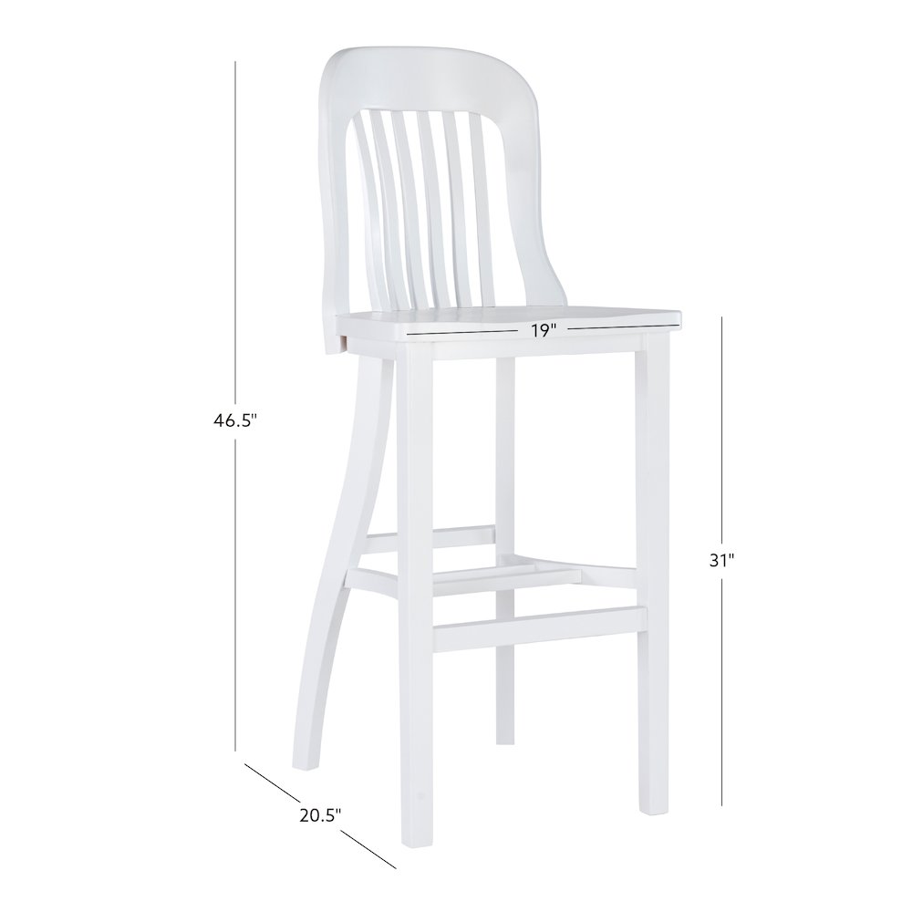 Maylen Barstool White Set Of 2. Picture 16