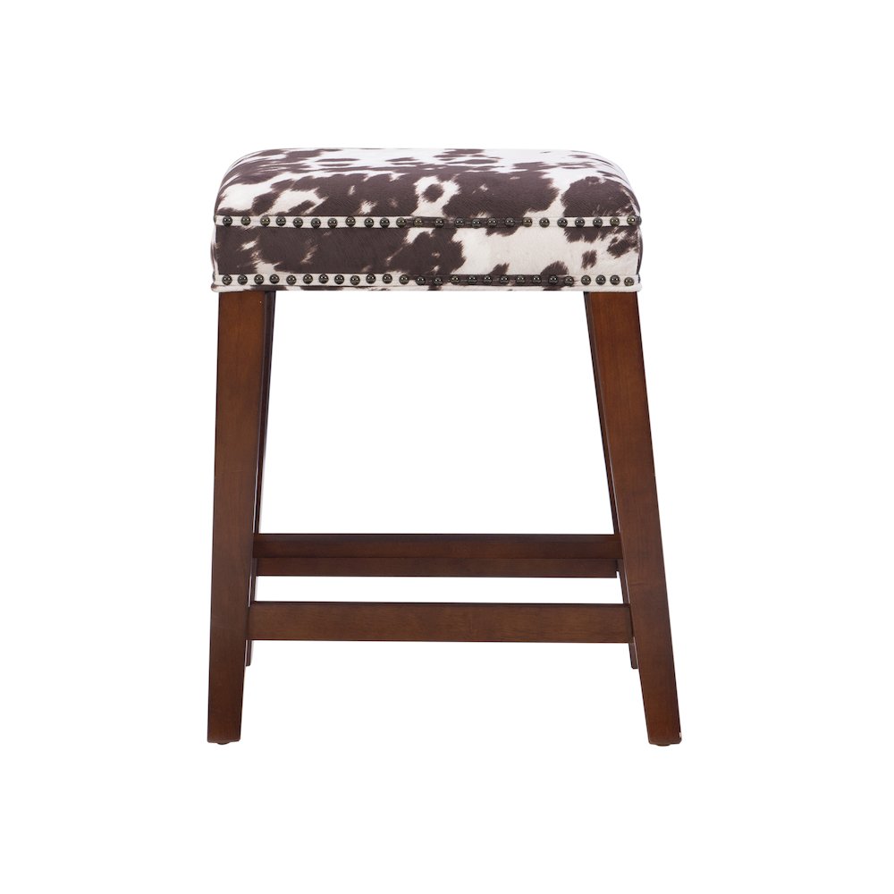 Walt Brown Cow Print Counter Stool. Picture 8