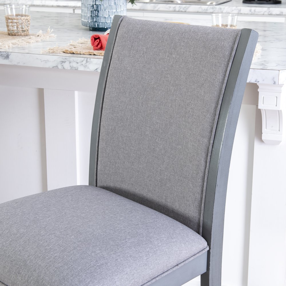 Abbot Counter Stool Set Of 2 Gray. Picture 5