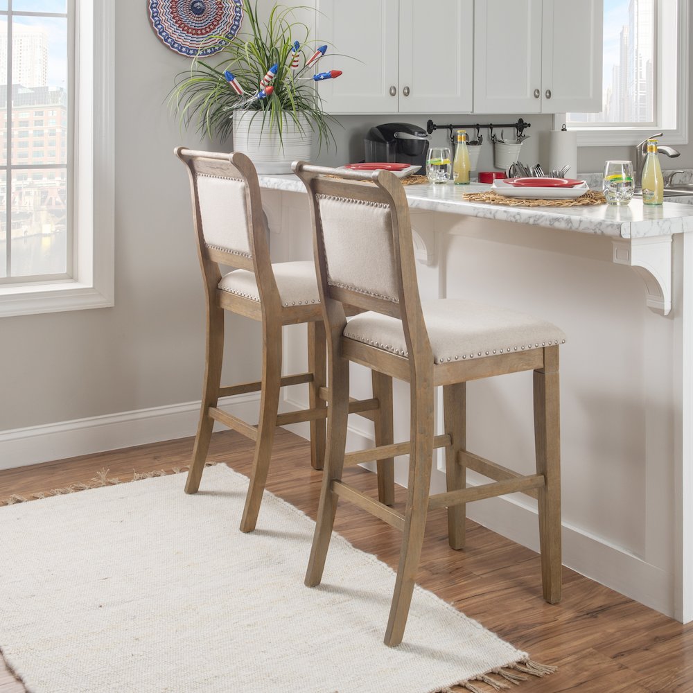Emmy 30 In Natural Bar Stool. Picture 3