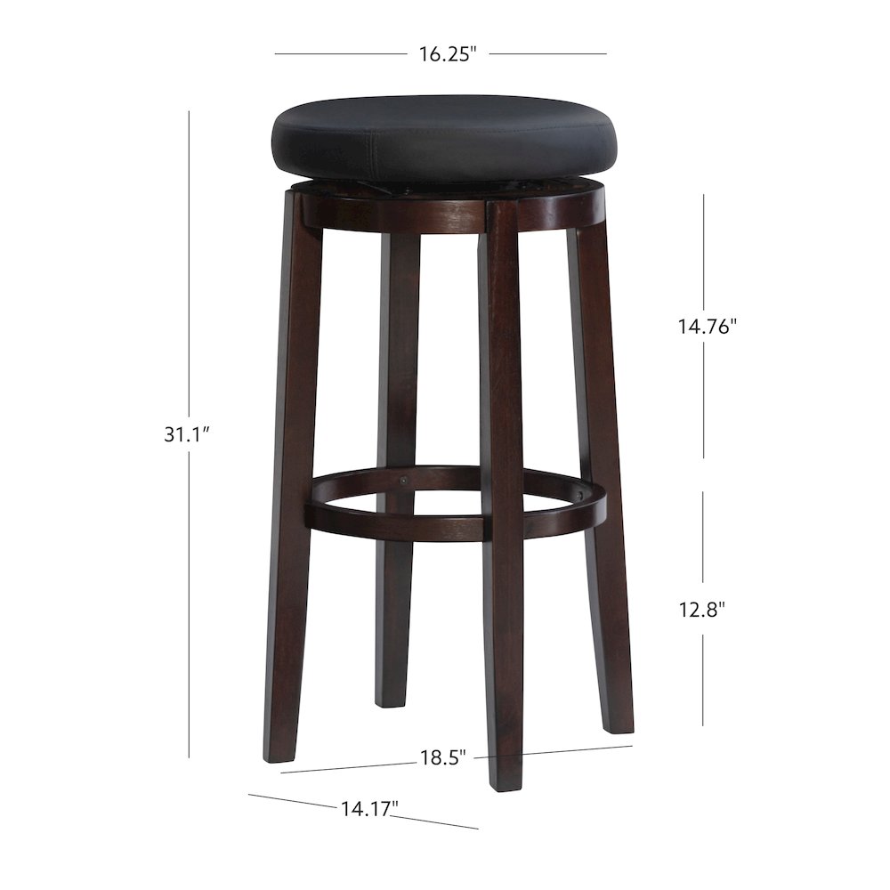 Maya Black 29 Inches Bar Stool. Picture 15