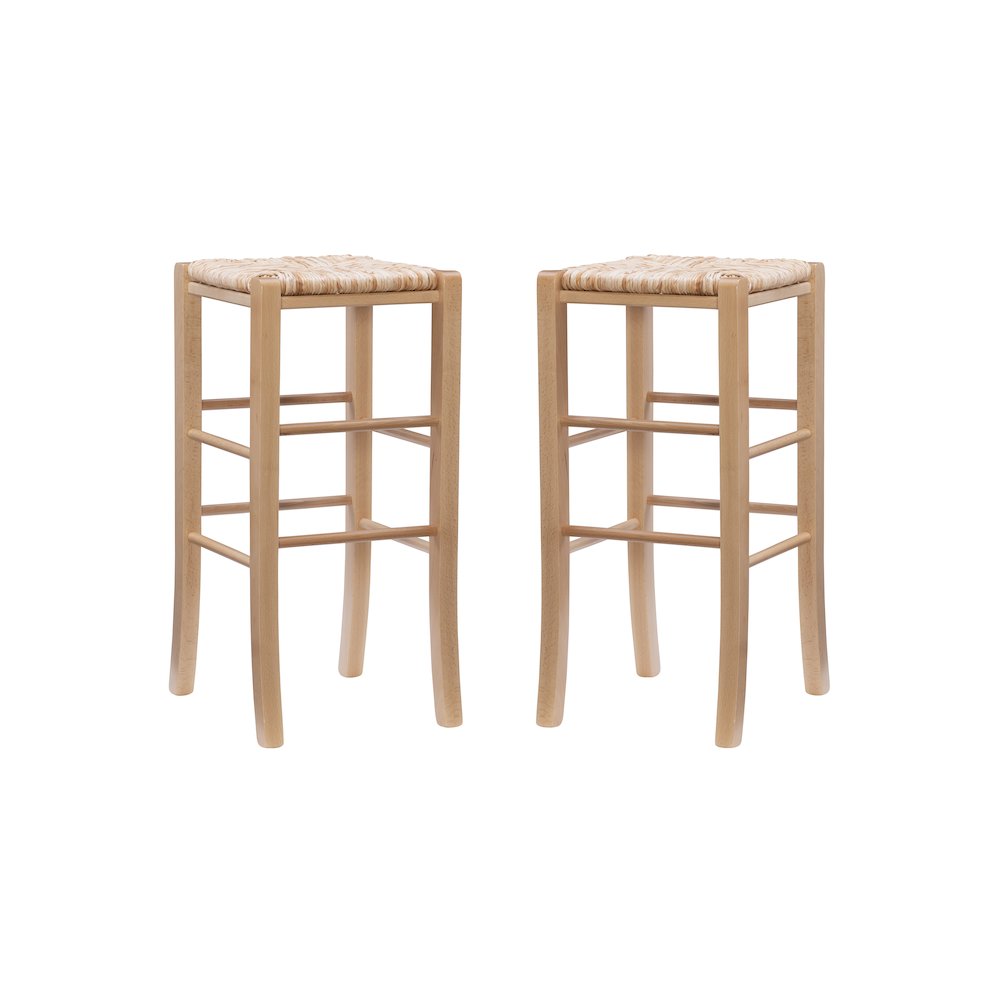 Gianna Backless Barstool Natural Set Of 2. Picture 8