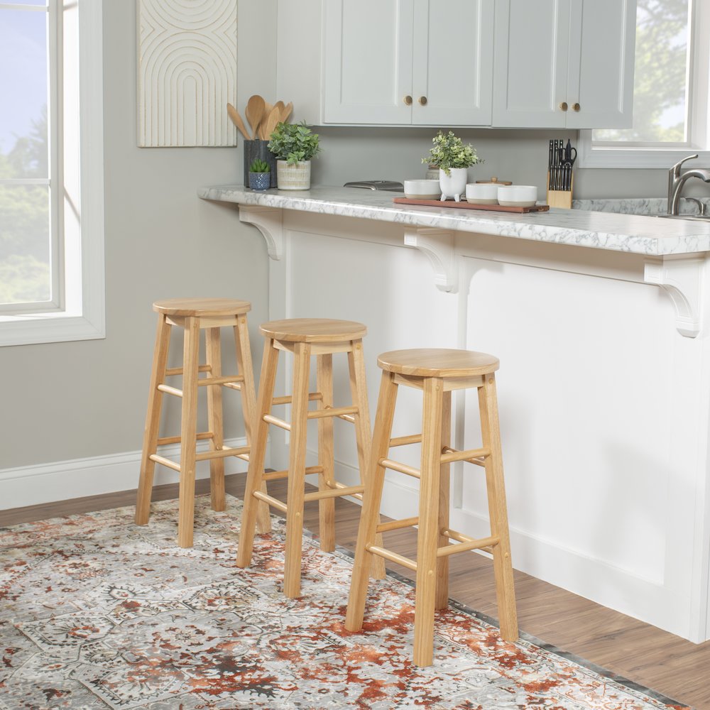 29 Inches Barstool With Round Seat. Picture 3