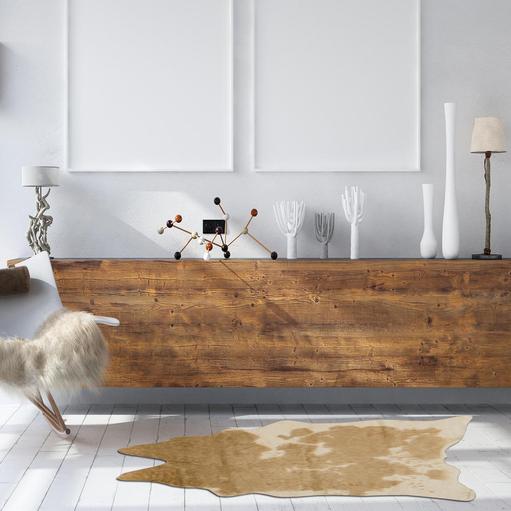 FAUX HIDE MINI CARAMELCREAM MIX, Rug. Picture 2