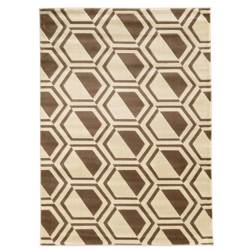 Roma Comb Ivory & Beige 5x7, Rug. Picture 2