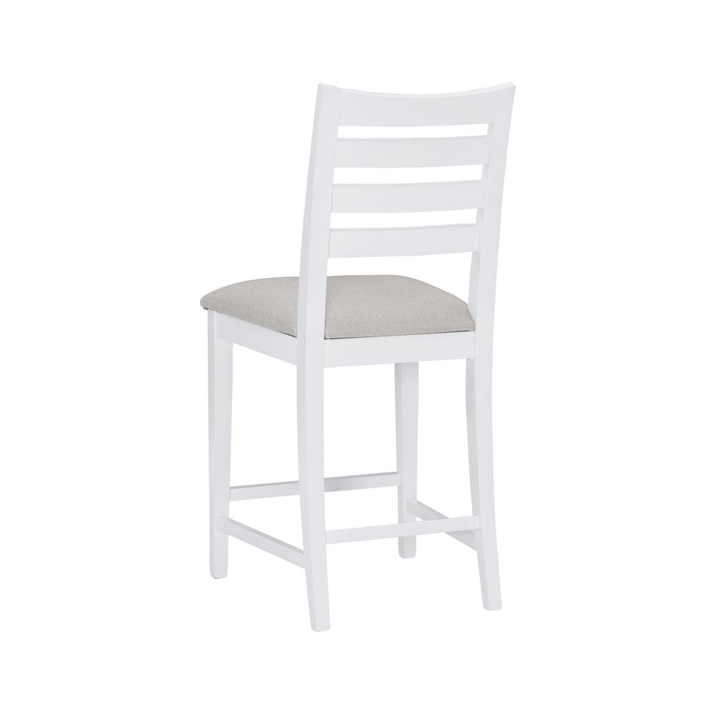 Flynn Counter Stool White Upholstered Set Of 2. Picture 5