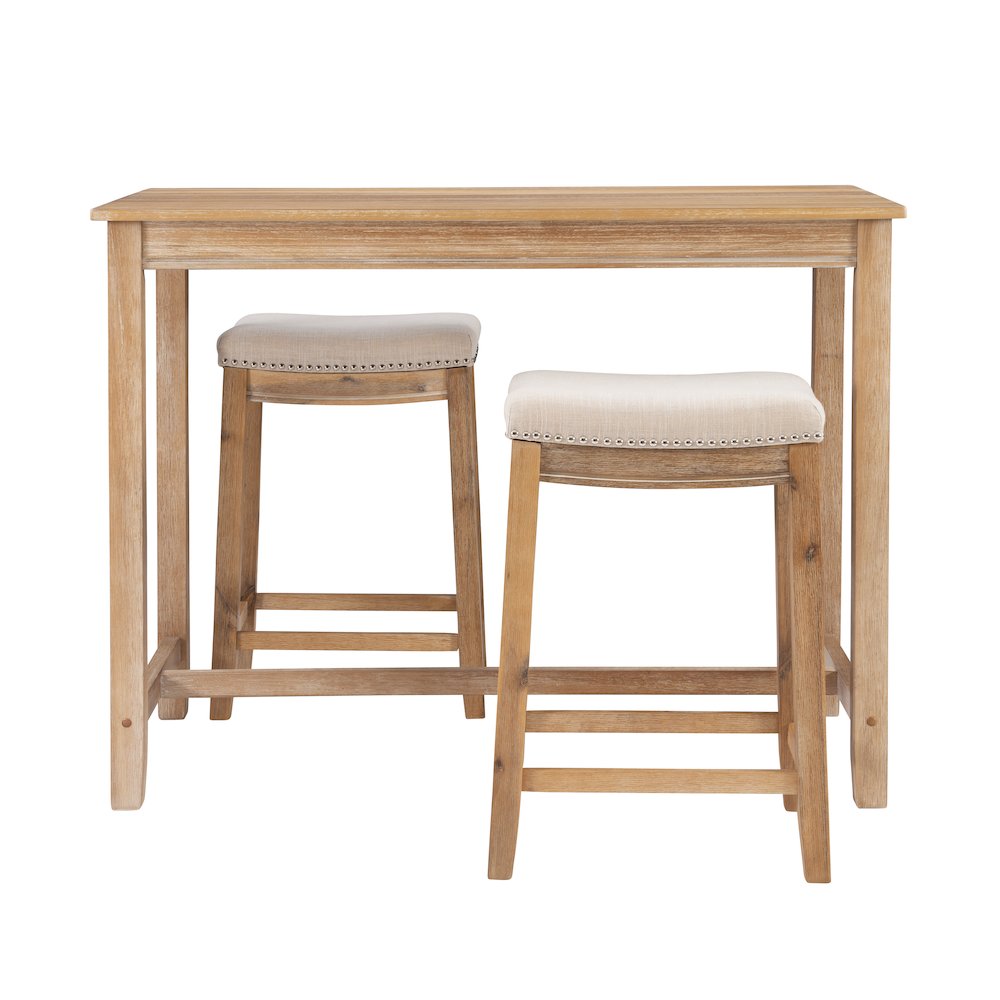 Claridge 3Pc Counter Set Natural. Picture 2