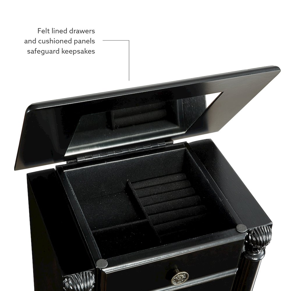 Ebony Jewelry Armoire. Picture 14