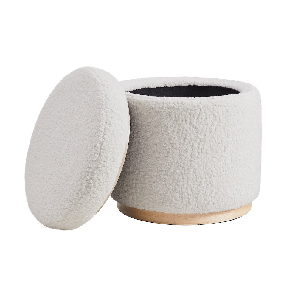 Blanche Storage Ottoman Natural. Picture 1