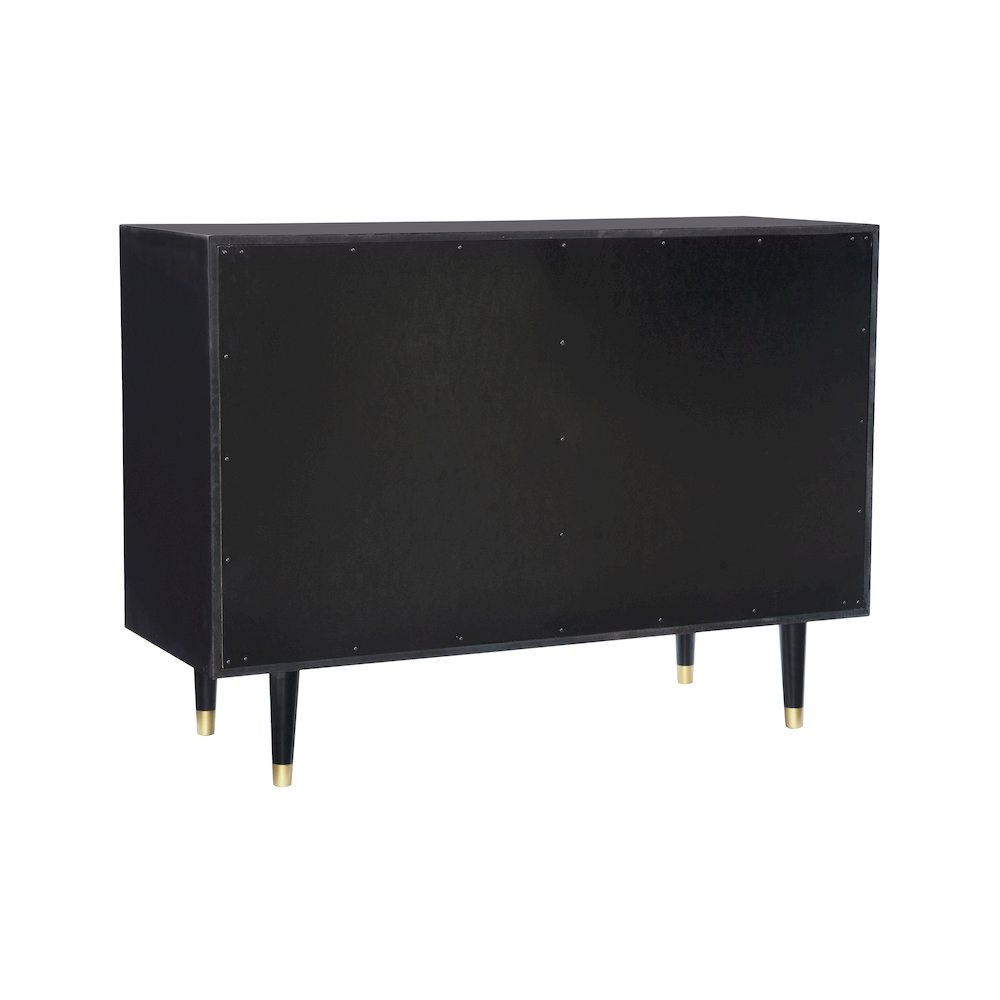 Six Drawer Geo Texture Dresser Black. Picture 9