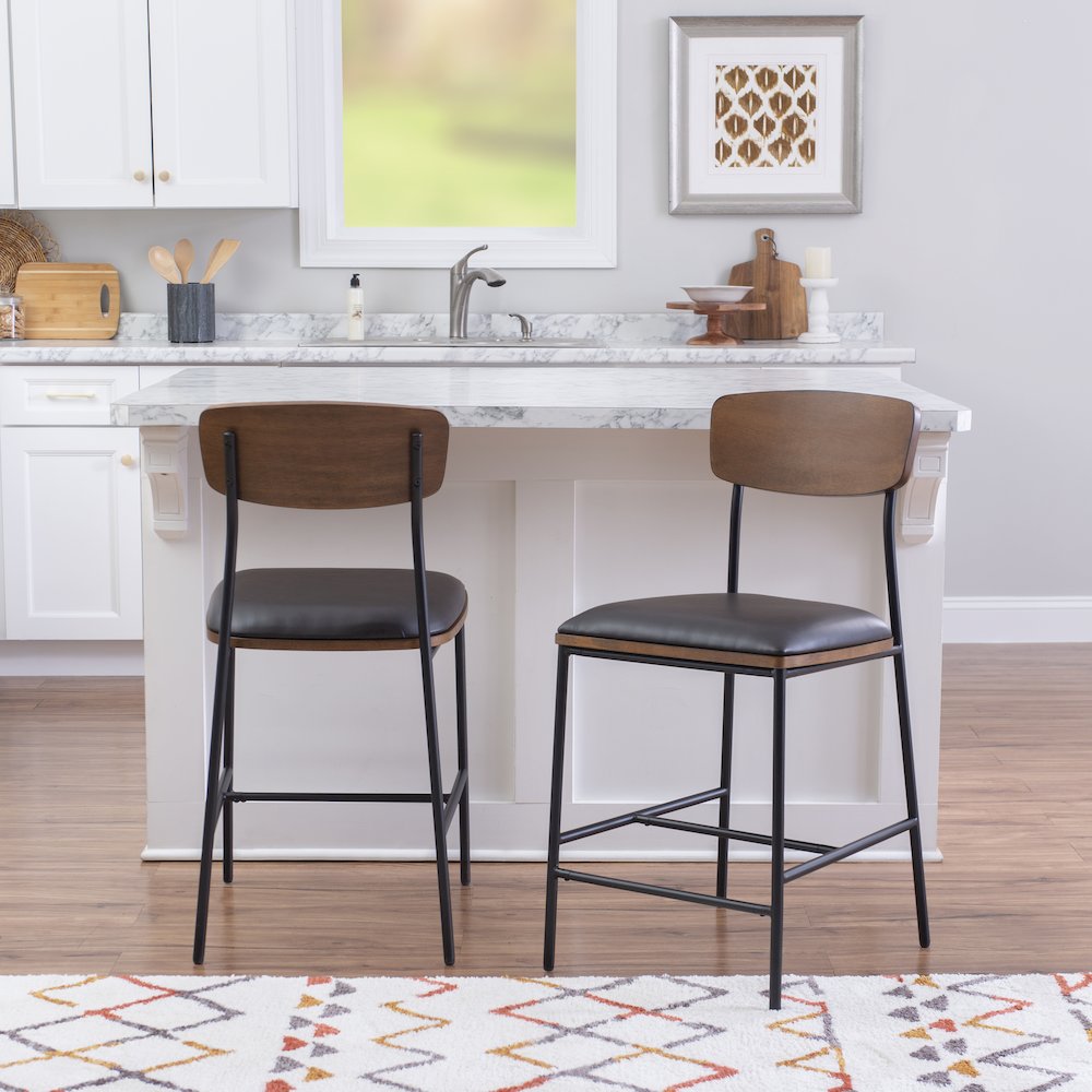 Truvy Counter Stool Espresso. Picture 2