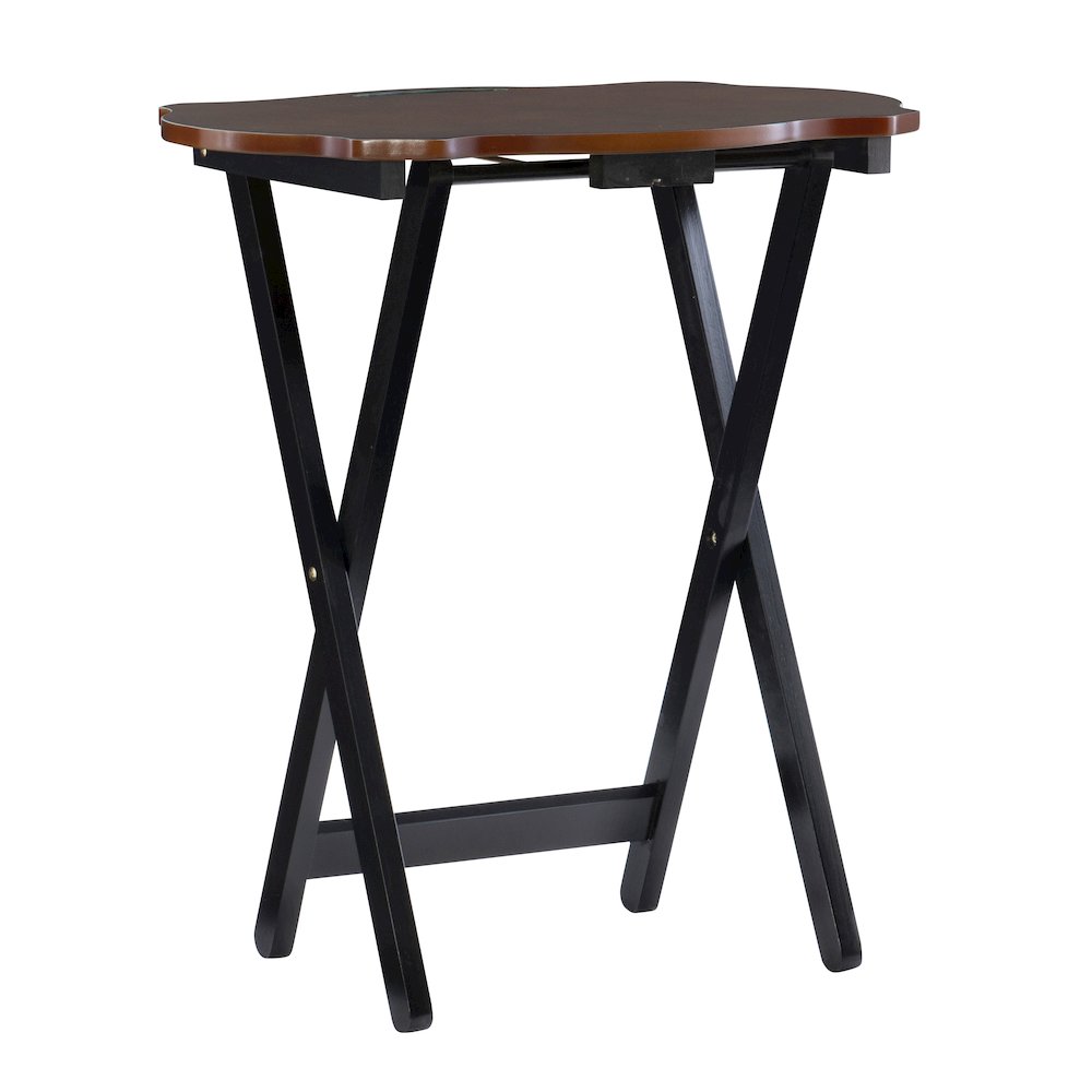 Serpentine Black Tray Table. Picture 2