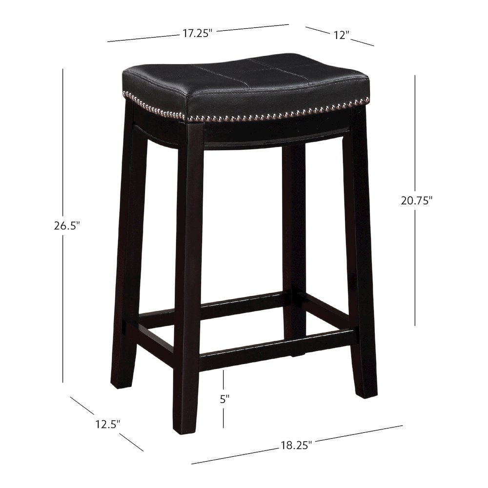 Claridge Black Counter Stool. Picture 15