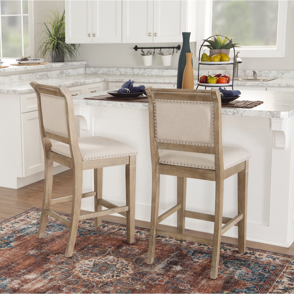 Emmy 26 In Natural Counter Stool. Picture 2
