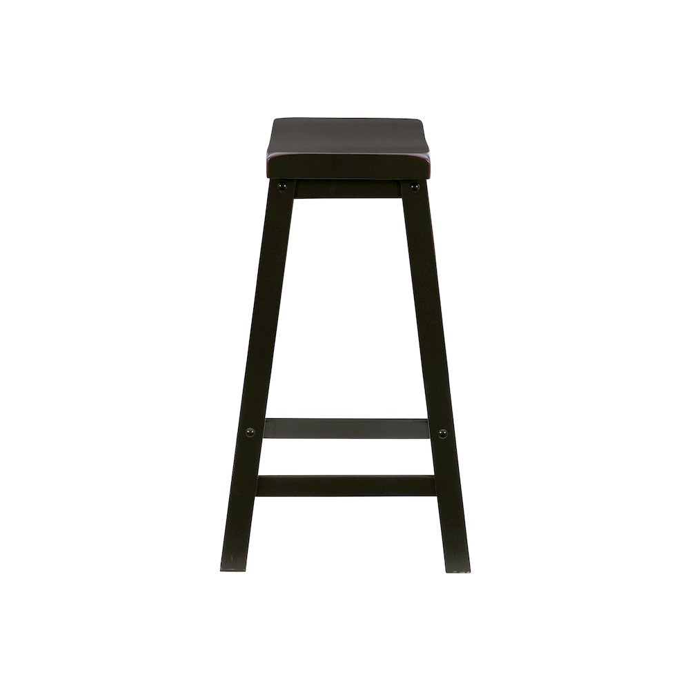 Antique Black with Sand Through Terra Cotta Counter Stool. Picture 5