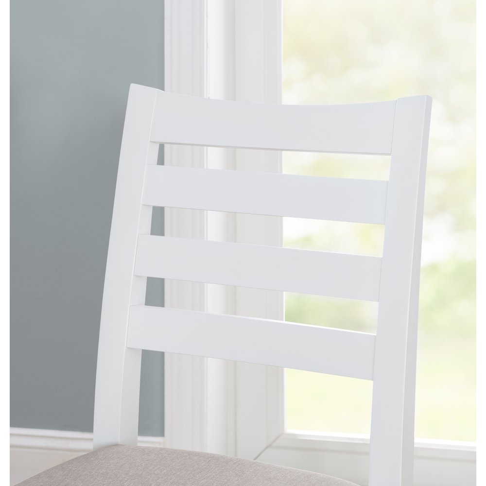 Flynn Counter Stool White Upholstered Set Of 2. Picture 5