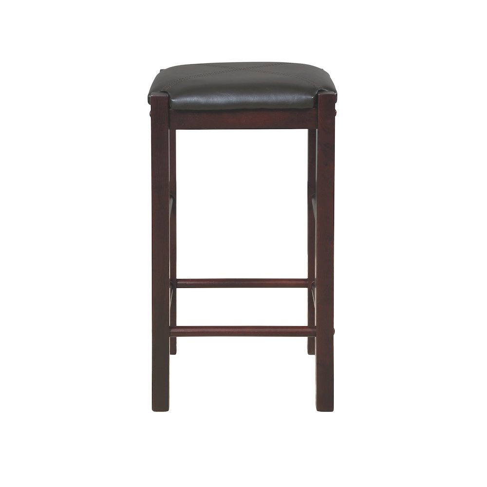 Lancer Backless Counter Stools, Espresso - Set Of Two. Picture 4
