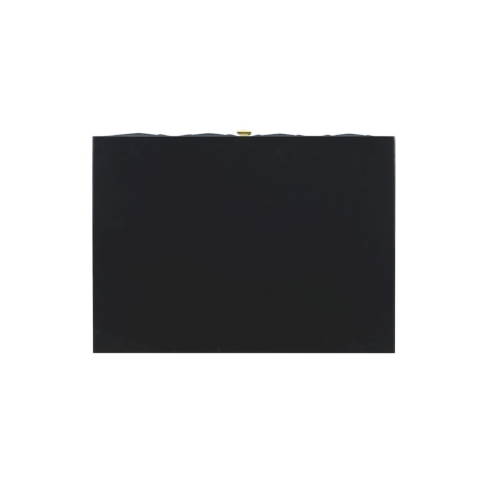 Two Drawer Geo Texture Nightstand Black. Picture 9