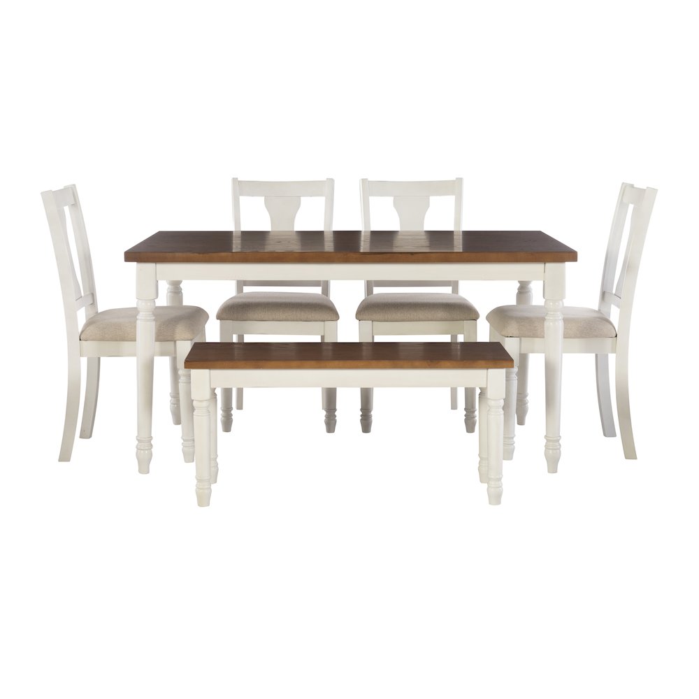 Willow 6 PC Brown Dining Set. Picture 3