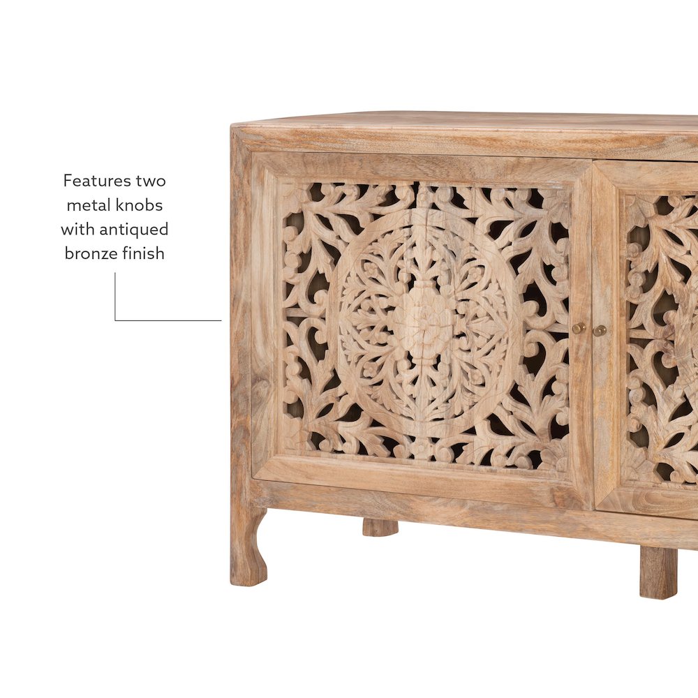 Haven 2 Door Cabinet Natural. Picture 14