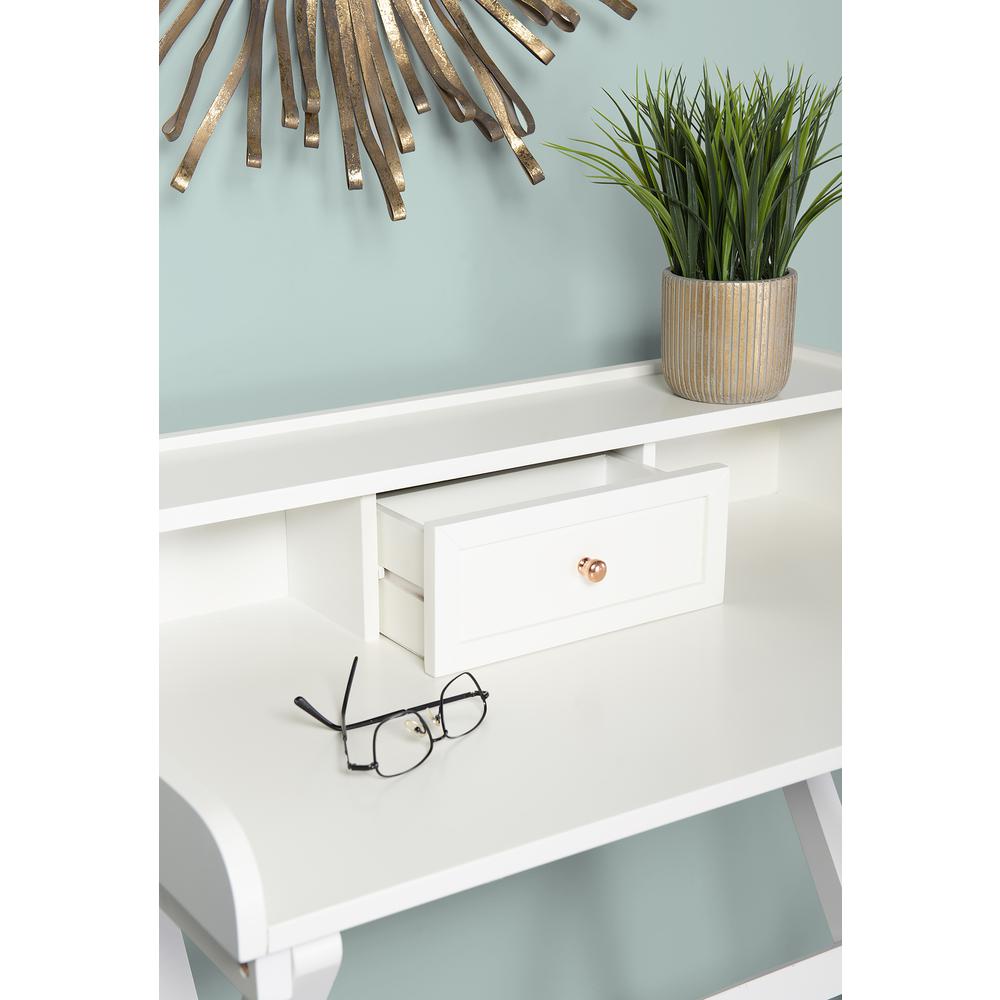 Coy White Folding Desk. Picture 6