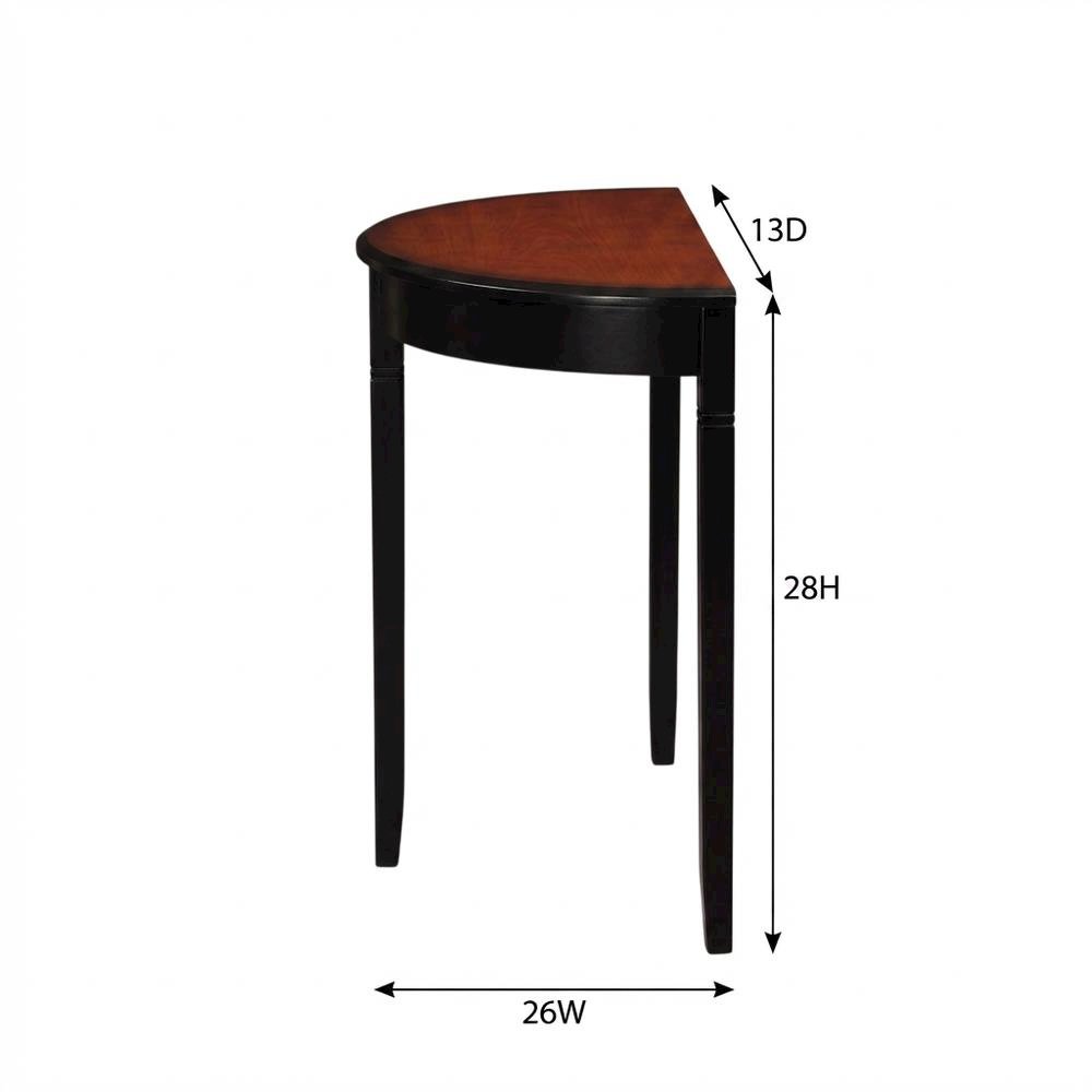 Demi Lune Console Table in Elegant Finish with Stylish Design. Picture 7
