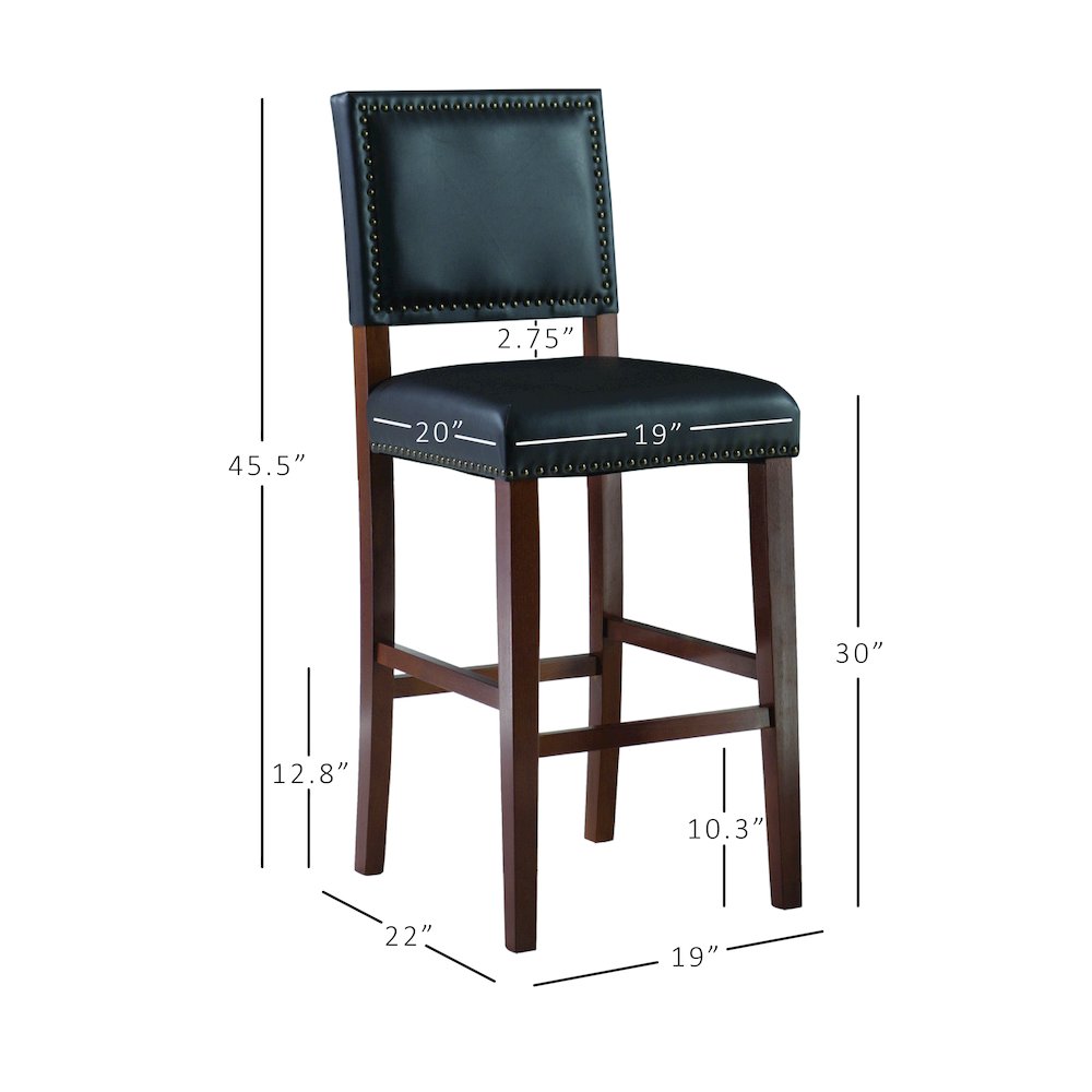 Brook Bar Stool Black. Picture 13
