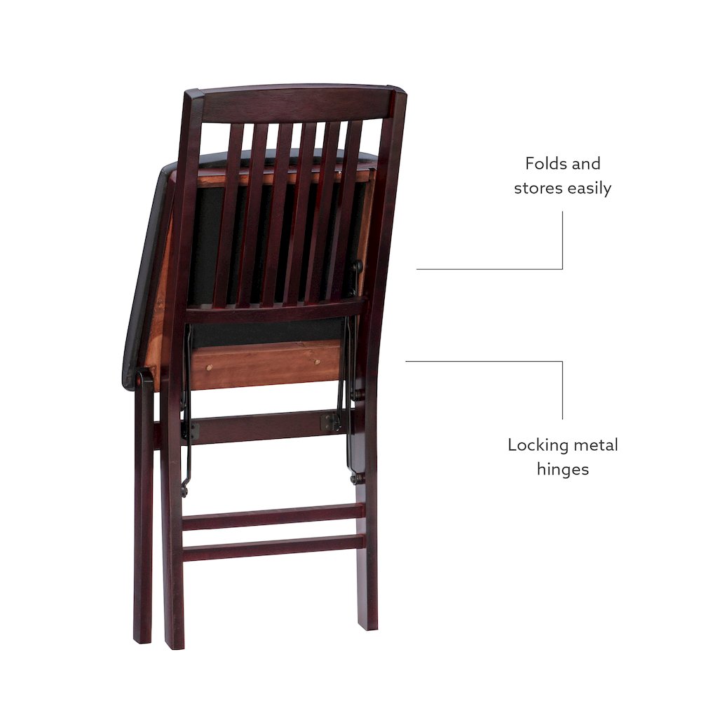 Triena 18 In Mission Back Folding Chair - Set Of Two. Picture 13