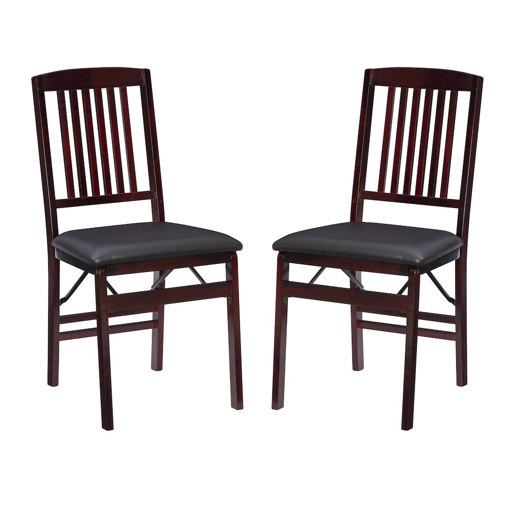 Triena 18 In Mission Back Folding Chair - Set Of Two. Picture 9