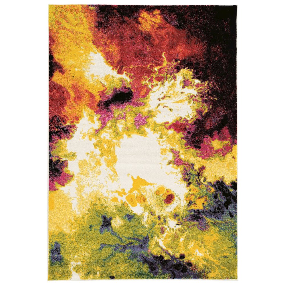 Masters ColorVolcano Ivory & Multi 5x7.6, Rug. Picture 1