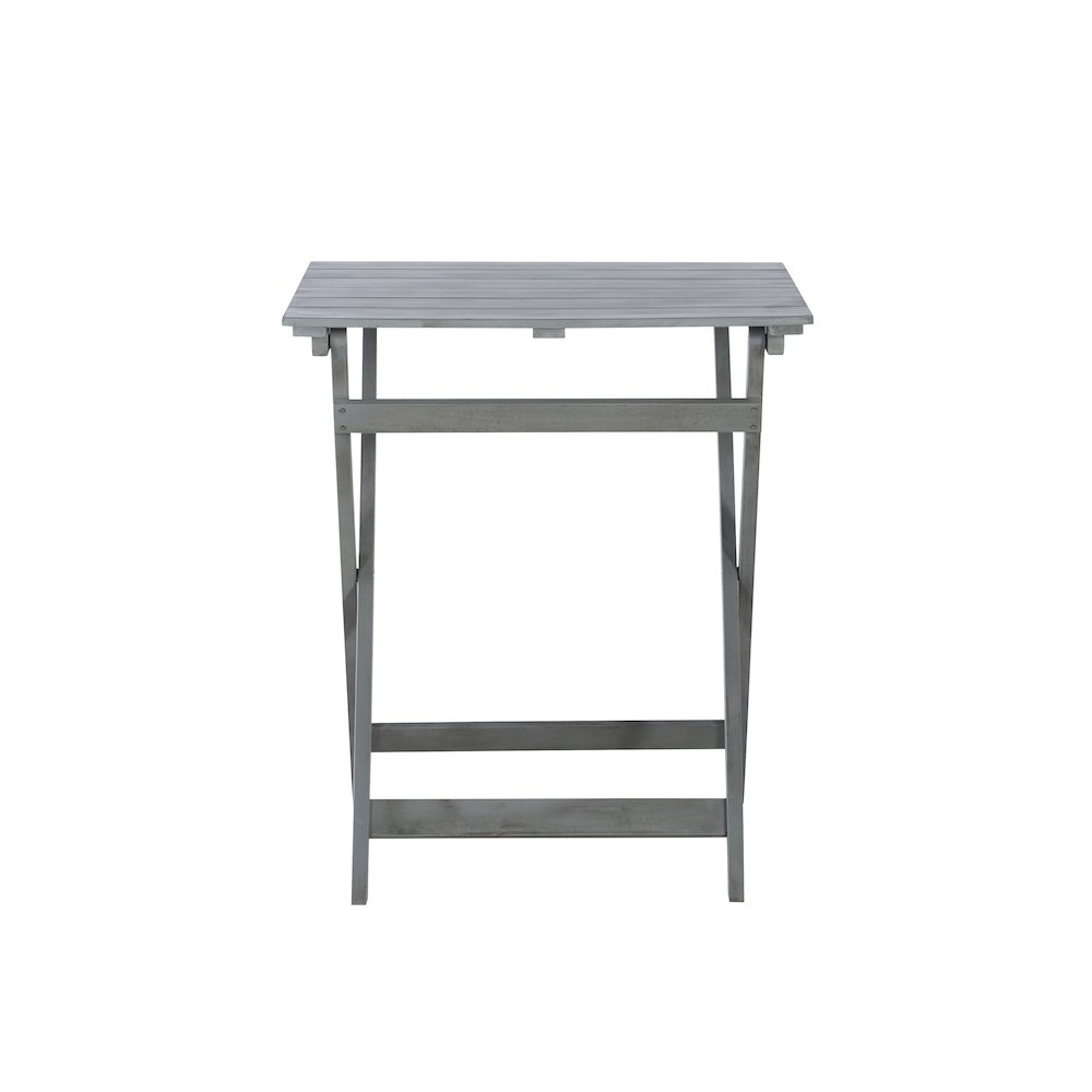Rockport Gray Three Piece Square Table Set. Picture 9