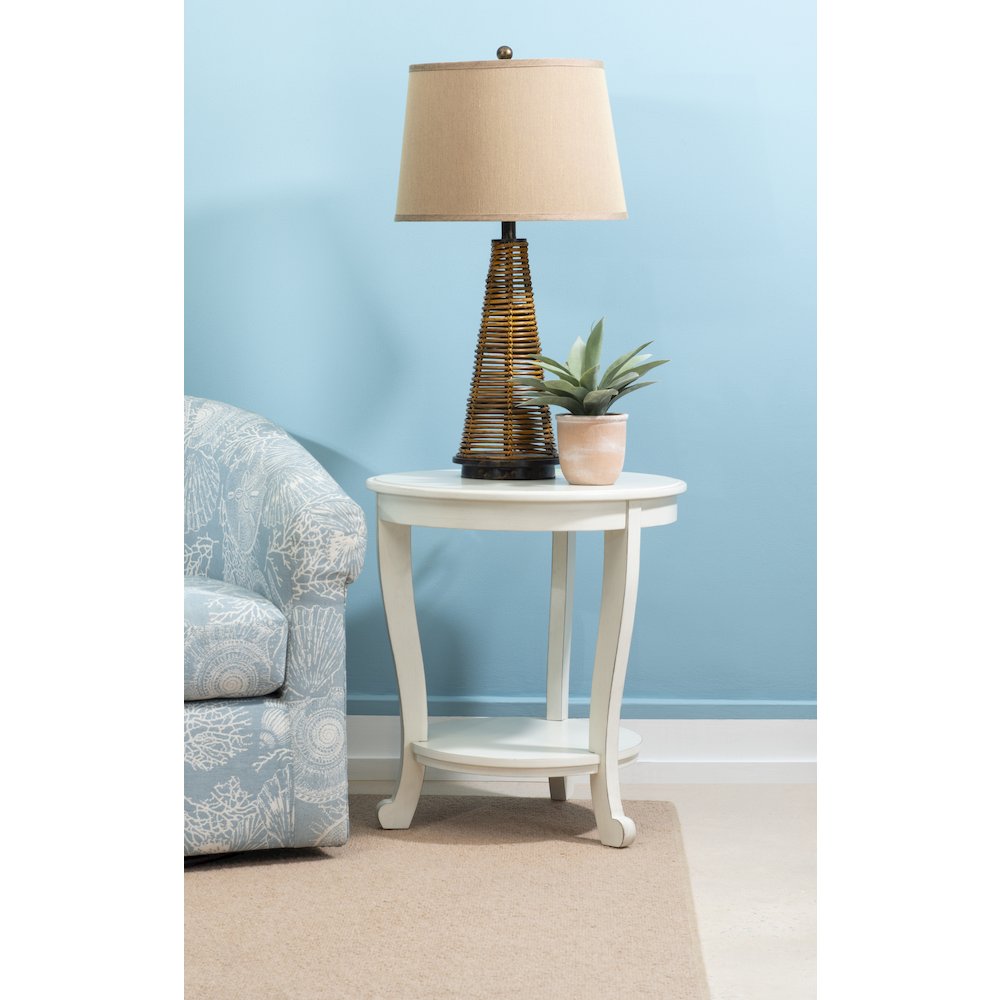 Aubert Accent Side Table, White. Picture 2