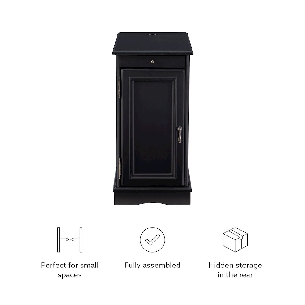 Butler Black Accent Table. Picture 16