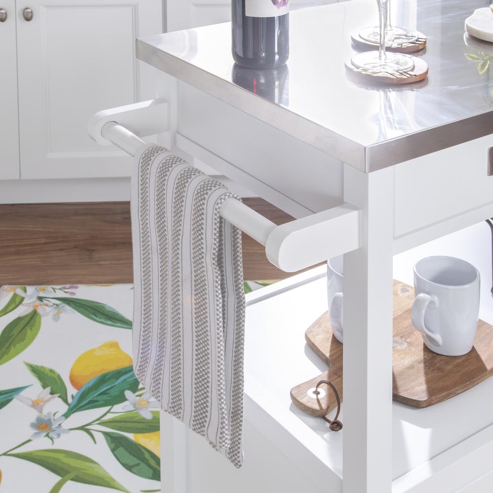Sydney Kitchen Cart White. Picture 17