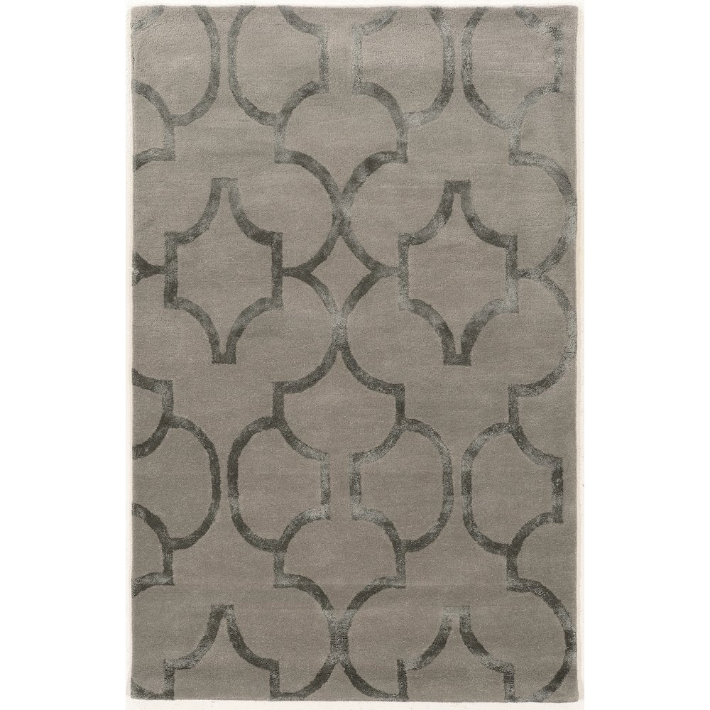 Aspire Wool Geo Slate 8x11, Rug. Picture 1