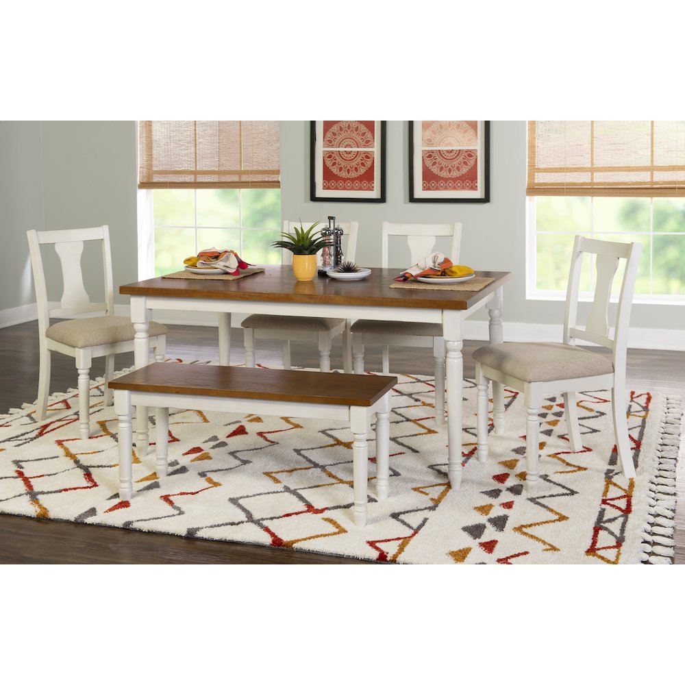 Willow 6 PC Brown Dining Set. Picture 4