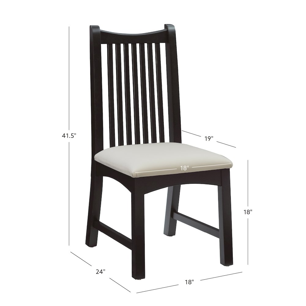 Bonnie Black Chair Uph Seat. Picture 10