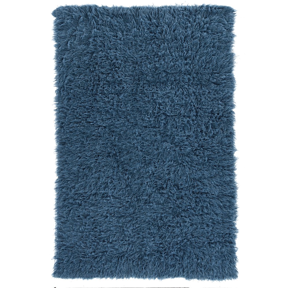 New Flokati 1400gram Denim Blue  5x8, Rug. Picture 1