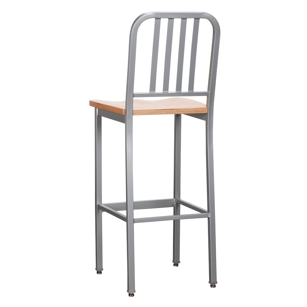 Frazier Metal Barstool Silver Set Of 2. Picture 11