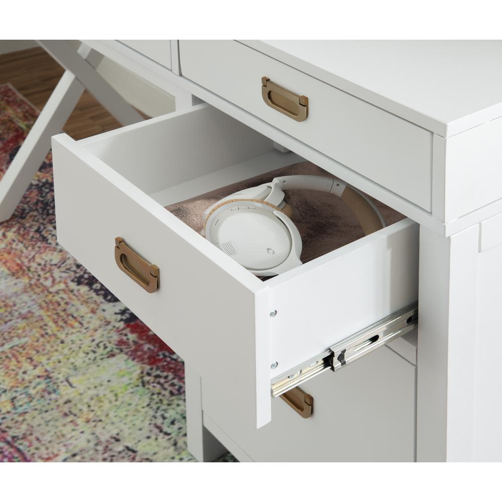 Peggy Side Storage Desk White. Picture 17