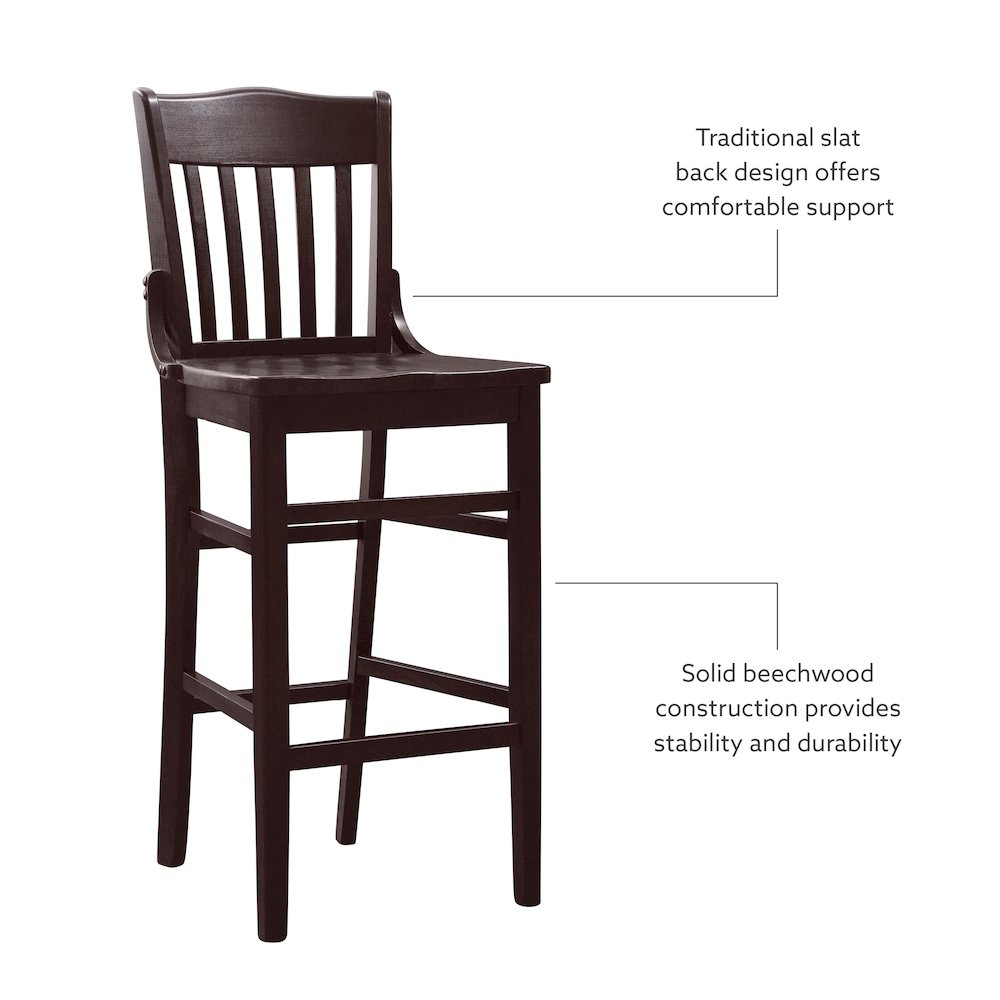 Jace Barstool Brown Set Of 2. Picture 8