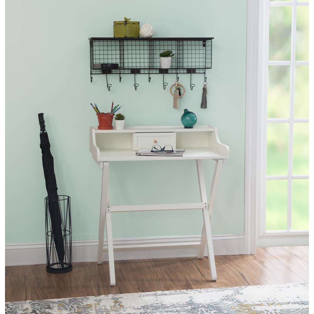Coy White Folding Desk. Picture 15