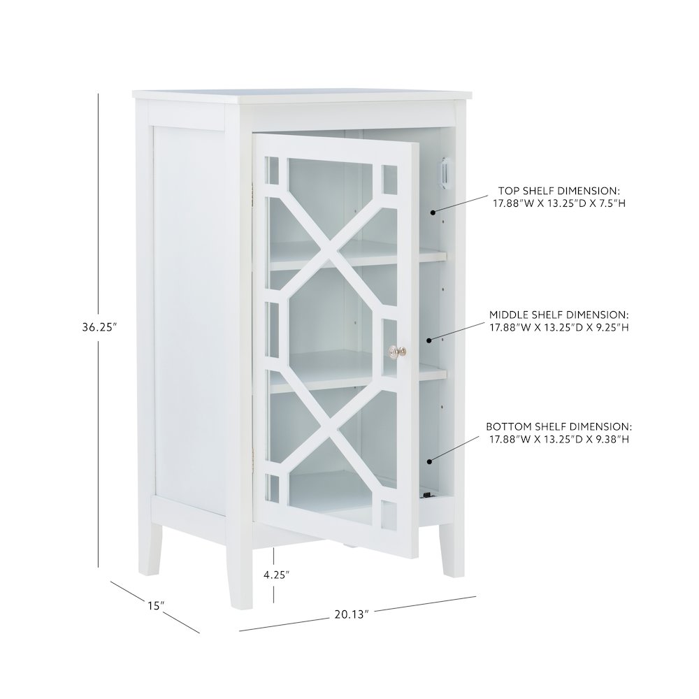 Fetti White Small Cabinet. Picture 13