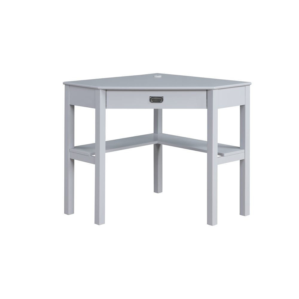 Peggy Corner Desk Gray. Picture 2