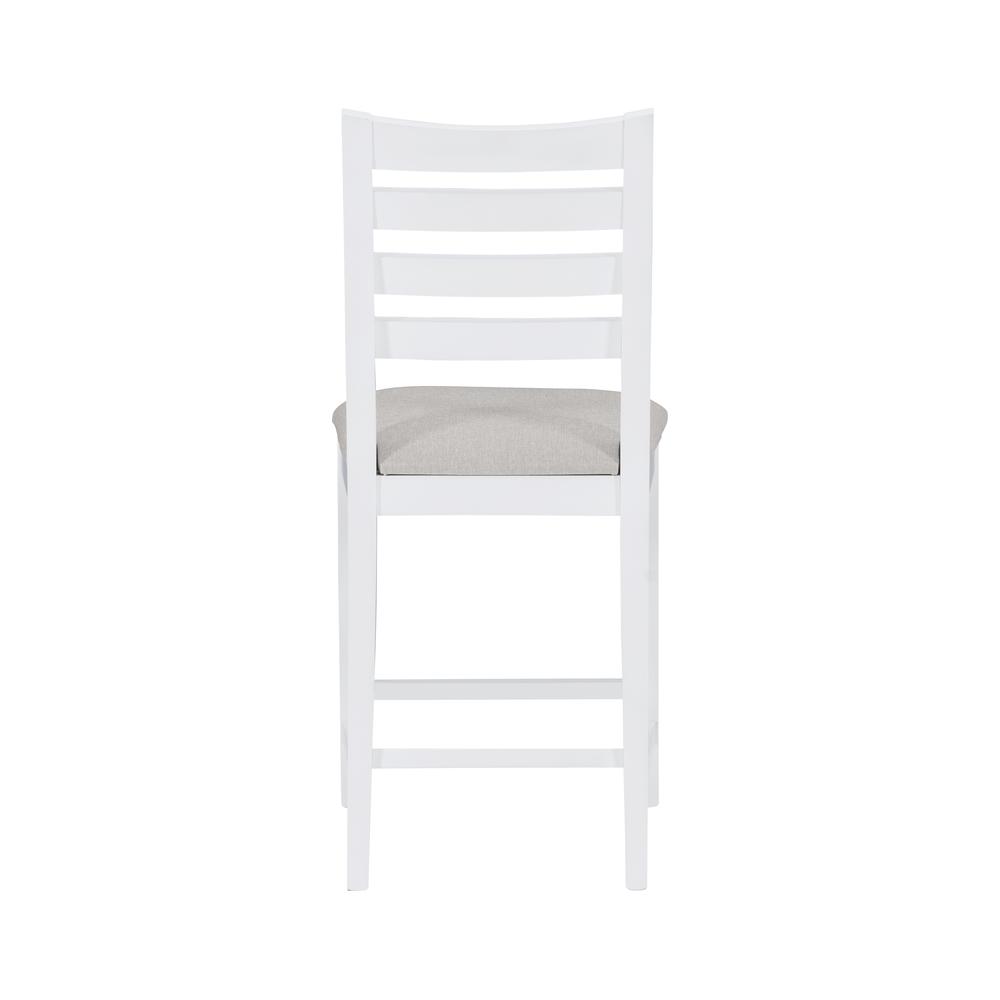 Flynn Counter Stool White Upholstered Set Of 2. Picture 6