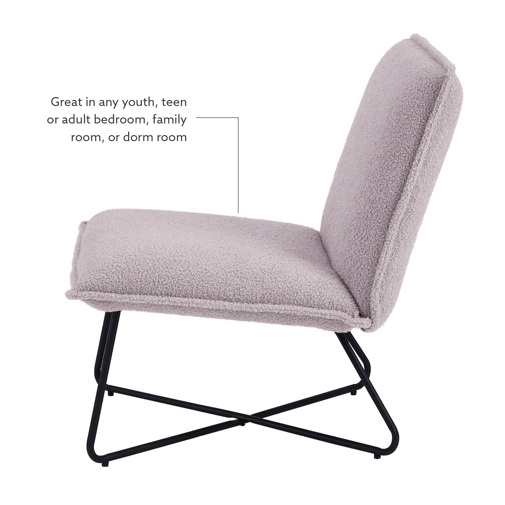Kelvin Sherpa Grey Chair. Picture 12