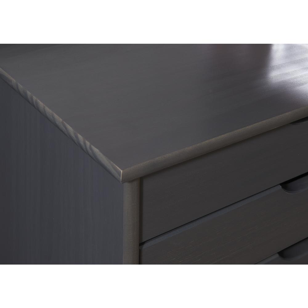 Cary Eight Drawer Rolling Storage Cart, Grey. Picture 13