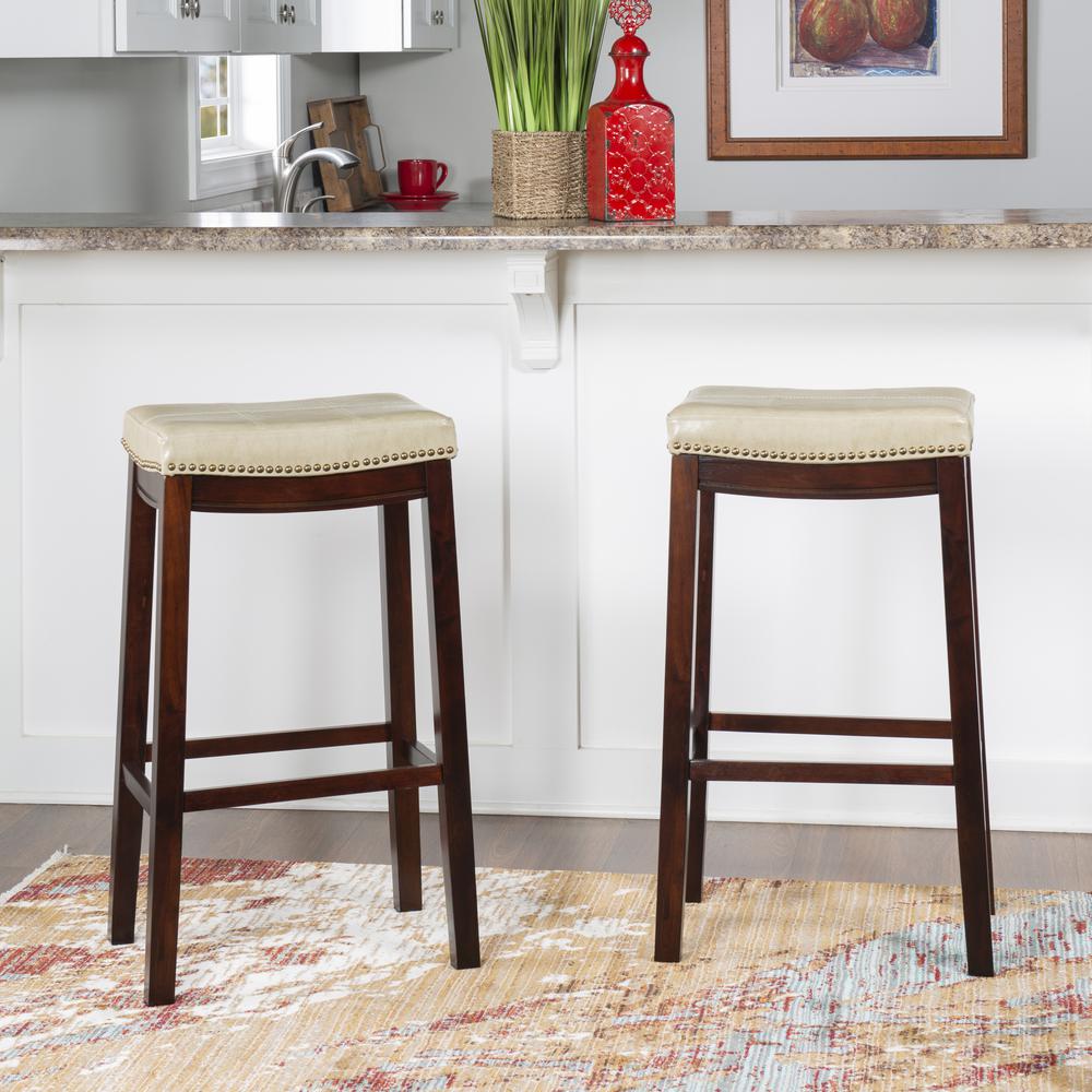 Claridge 2 Pk Beige Bar Stool. Picture 2